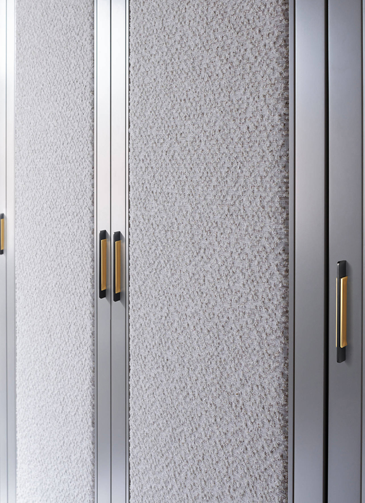 EADER Modern light luxury black gold stitching handle Nordic simple drawer wardrobe handle