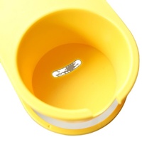 Support de tasse à clipser multifonctionnel en plastique épaissi à un seul niveau de deuxième génération pour table et bureau d'ordinateur