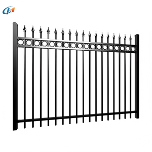 <span class=keywords><strong>Prix</strong></span> d'usine en fer forgé soudé traité thermiquement clôture murale décorative galvanisée lance clôture maison jardin utilisé - Product Image 1