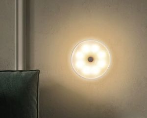 Sensor de movimiento inteligente controlado por voz, luz nocturna, iluminación LED blanca cálida para el hogar, pasillos, dormitorios, carga automática al aire libre - Product Image 5