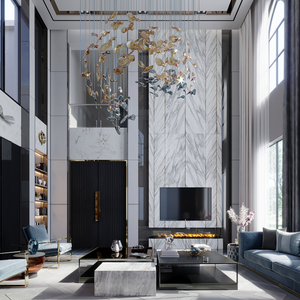 Lampadario in Vetro Artigianale di Forma Speciale per Grandi Progetti di Illuminazione Alberghiera, Lampadario Decorativo di Lusso per Sale di Ricevimento - Product Image 5