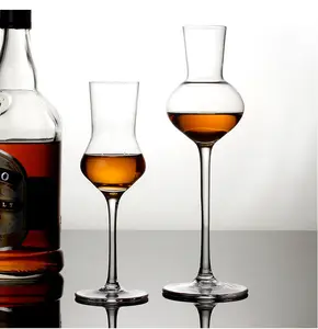 Rõ ràng thủ công Crafted dài bắt nguồn Whisky nếm khách sạn bên Whisky cốc rượu vang đỏ thủy tinh