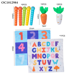 Cube d'activités en bois éducatif Montessori, puzzle mathématique, jeu de pêche, boîte à mouchoirs pour bébé, jouet multifonctionnel - Product Image 5