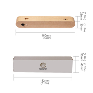 Venta al por mayor de fábrica, palo magnético de inducción de madera en candelabro de pared, <span class=keywords><strong>Sensor</strong></span> de movimiento, luz nocturna, dormitorio, lámpara recargable inalámbrica USB - Product Image 2