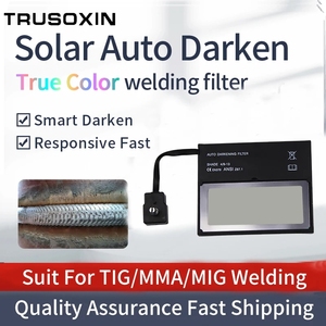 Lente de Filtro de Soldadura con Oscurecimiento Automático Solar para Máscara de Soldadura TIG MMA MIG MAG, Espejo de Color Real, Herramienta de Soldadura, Protector Facial - Product Image 2