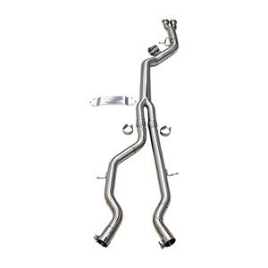 Vortex Stainless Steel Mirror Polished Single Midpipe for M3 F80/M4 F82 S55 High Performance TIG Welded Racing <b>Exhaust</b> - Product Image 1