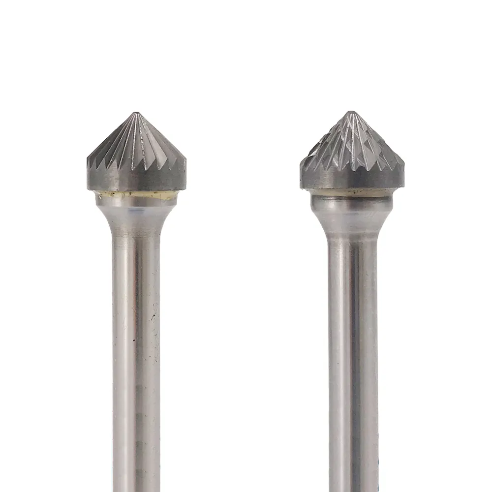 90 degrees cone K shape industry abrasive tungsten carbide tools for acute-angled positions