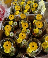 Fleurs artificielles en verre de tournesol préservé, écologiques et faites à la main, idéales pour la fête des Mères, les remises de diplômes et la décoration – Vente en gros directe usine
