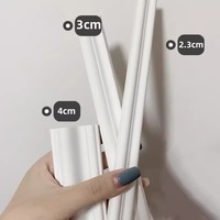 Moulures d'angle unies en polyuréthane (PU) style français pour murs intérieurs et plafonds, 2cm, 4cm, 6cm