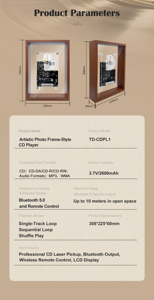 Lettore CD in Stile Cornice Fotografica Artistica TD-CDPL1 - Product Image 2