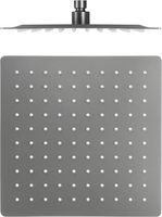 Pommeau de Douche Carré Effet Pluie Gris Anthracite avec Jets Anti-Calcaire, Pommeau de Douche Cascade Réglable en Acier Inoxydable