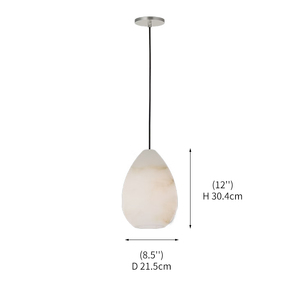 Lámpara Colgante Moderna para Comedor, Lujo Nórdico, Alabastro Natural, Latón, LED, UL CE, Alta Eficiencia, Lámpara Colgante <span class=keywords><strong>Alina</strong></span> de Alabastro - Product Image 4