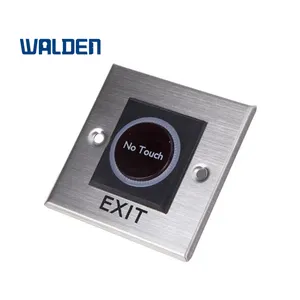 Square Stainless Steel Touchless Door Release Button IR Contactless Infrared Metal No Touch Exit Button