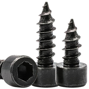Tornillo autorroscante hexagonal de cabeza cilíndrica negra de grado HA8.8 M3 M4 M5 para madera y altavoces - Product Image 4