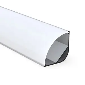 Apparecchio di illuminazione a sospensione in alluminio nero argento materiale del corpo della lampada e custodia a Led per striscia di copertura del Pc