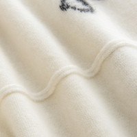 Pull en cachemire personnalisé pour femme, col rond, imprimé unique, pull décontracté haut de gamme