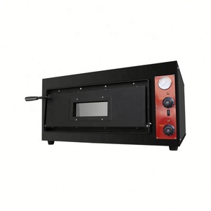 Horno Eléctrico Comercial para <span class=keywords><strong>Pizza</strong></span>, Horno para Pan de Doble Capa, Control de Temperatura Independiente con Perilla, Función de Asado - Product Image 1