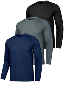 Wholesale Men's Long Sleeve Running <b>Tshirt</b> Quick Dry 100% <b>Polyester</b> High Quality Regular Fit Blank Hip Hop Anti-UV Breathable - Product Image 2