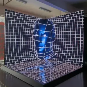 3 डी नग्न आंखों को उच्च चमक p3.91 होलोग्राम फिल्म का नेतृत्व स्क्रीन वीडियो