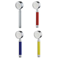 Pommeau de douche portable en aluminium spatial, économiseur d'eau, pressurisé, anti-brûlure, en métal, avec filtre et tuyau isolé pour salle de bain