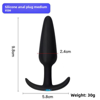 Ensemble de 3 plugs anaux AOLAN en ABS+silicone, étanches IPX7, sensation réaliste, pour débutants et utilisateurs avancés, certifiés CE, ROHS, FCC, jouets sexuels
