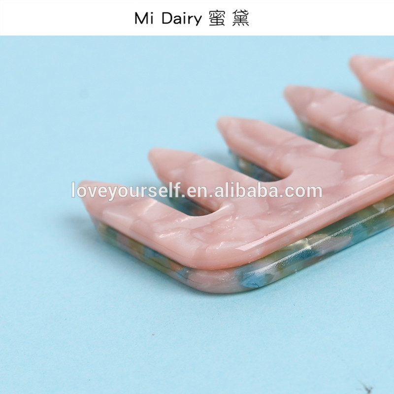 Модные ацетатные акриловые расчески для волос для мужчин масло расческа волос салон кудри широкий гребень