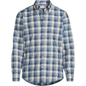 Chemise en twill pour homme FOXA, coupe traditionnelle, sans repassage, motif à carreaux, 100% coton, anti-rides - Product Image 3