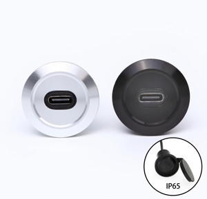 Vỏ Kim Loại Bảng Điều Chỉnh Gắn Kết Usb Loại C Nữ Để Nam Kết Nối Không Thấm Nước Vòng Đầu Ổ Cắm 22Mm Với 60Cm Cáp USB 3.1 - Product Image 2