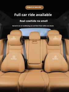 Appui-tête de luxe Nappa voiture oreiller <span class=keywords><strong>lombaire</strong></span> voyage siège <span class=keywords><strong>coussin</strong></span> Support voiture intérieur accessoires pour <span class=keywords><strong>Mercedes</strong></span> Benz Maybach classe C - Product Image 5