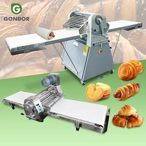 Industrial Laminadora De Masa Para Pasteles Hojaldre Croissant Roti Mini Dough Roller Sheeter <b>Machine</b> for Mesa - Product Image 1