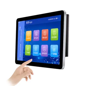Penjualan Pabrik Pc Mini 15.6 Inci Tablet Komputer Gaming Pc Hdd LCD Industri Perak 12V SSD Windows 10 EMMC 4GB