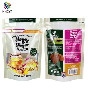 ถุงพลาสติก Mylar Gummies ถุงพลาสติกฟาวล์แบบกำหนดเองพร้อมซิปหน้าต่างอลูมิเนียมฟอยล์พลาสติกยืนขึ้น - Product Image 1