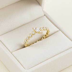 Fabricant Grossiste de Hong Kong : Bague Empilable Faite à la Main, Couleurs Assorties, Bijoux en Or Massif 18K avec Diamants Naturels Véritables - Product Image 5
