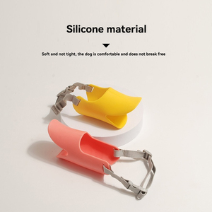 Divertida funda de bozal para perro mascota en forma de pico de pato abierta y transpirable sin hacer que la boca se sienta tapada hecha de material de silicona seguro - Product Image 6