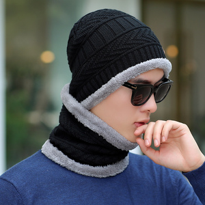 Cappelli Invernali Caldi Lavorati a Maglia per Uomo, Berretti e Sciarpe per Esterno - Product Image 5