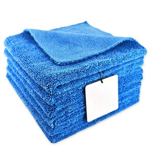 Toalla de microfibra NIKO al por mayor con logo personalizado, súper absorbente, 380GSM, poliéster/poliamida, para limpieza de pintura de coches, pelo largo/corto - Product Image 1