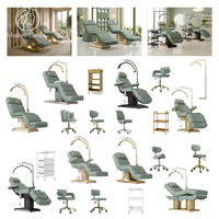 Mobilier de salon esthétique moderne Madam Center, équipement de centre de beauté, cuir de qualité médicale, acier inoxydable, pliable, commercial