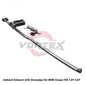 Vortex Performance Stainless Steel Exhaust Catback Downpipe Set for <b>MINI</b> Cooper F56 1.6T 2.0T 2014-2017 Electronic Valve - Product Image 3