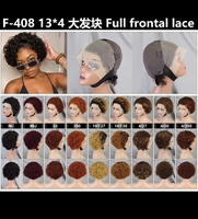 Promotion Letsfly 14,5$ Perruque Pixie Bouclée 13x4 Lace Frontal Coupe Courte Ondulée Cheveux Brésiliens 100% Naturels Vente en Gros