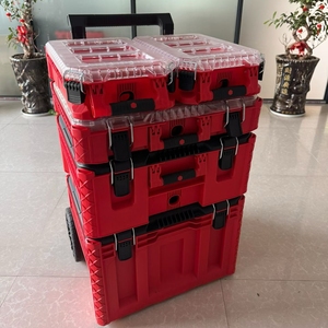 <span class=keywords><strong>Milwaukee</strong></span> <span class=keywords><strong>Caja</strong></span> de herramientas apilable Milwaukeee con ruedas, tipo tirador, con ruedas, de plástico. - Product Image 1