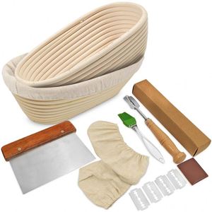 <span class=keywords><strong>Banneton</strong></span> Redondo <span class=keywords><strong>de</strong></span> Ratán con Silicona para Masa, Kit <span class=keywords><strong>de</strong></span> Fermentación para Molde, Cultivo Madre, Juego <span class=keywords><strong>de</strong></span> Moldes Cuadrados para Pan y Bol - Product Image 1