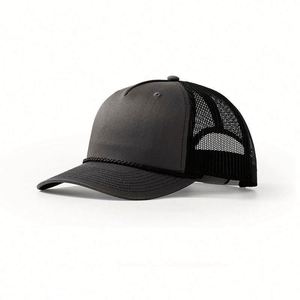Casquette Trucker en Maille Vierge à 5 Panneaux Personnalisable, Profil Haut, Snapback Personnalisé avec Cordon, Tendance Mode Estivale, Vente en Gros - Product Image 6