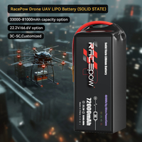 Racepow 6S/12S/14S/18S 72000mAh литий-ионный аккумулятор 400Wh/кг твердотельный Дрон Липовая батарея для VTOL UAV/ Fixed-wind UAV