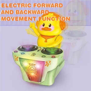 Jouet musical lumineux à bascule en forme de canard DJ mignon, animaux électriques KSF, pour enfants, cadeau du Nouvel An - Product Image 5