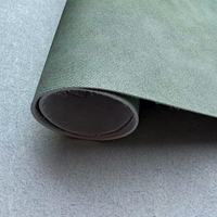 Tissu en cuir synthétique microfibre vegan à texture de cowboy de 1,4 mm, faux cuir PU, rouleaux de cuir synthétique, cuero pelle pour chaussures, sacs, bagages