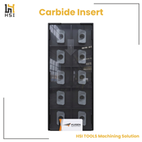 Plaquette de fraisage en carbure APMT160420-HH R2.0 avec revêtement PVD pour acier semi-dur et acier inoxydable, outil CNC haute efficacité