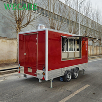 WECARE Bar mobile, stand de limonade, camion de crème glacée, camion de café, cuisine mobile, camion de desserts, camion de burgers, camion de hot-dogs, remorques de restauration rapide entièrement équipées