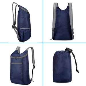 Mochila Plegable Ligera de Tela Oxford para Exteriores, Mochila de Viaje Portátil con Cierre, Mochila de Senderismo, Bolsa Deportiva Impermeable para Exteriores - Product Image 5