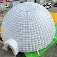 Tente gonflable géante en PVC pour l'extérieur, type extensible trois saisons, ouverture automatique rapide, imperméable, trois chambres, salon