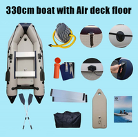 Vente directe d'usine, bateau pneumatique rigide en PVC certifié CE pour la pêche, le surf et autres activités de plein air